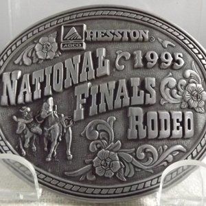 National Finals Rodeo 1995 HESSTON Belt Buckle
